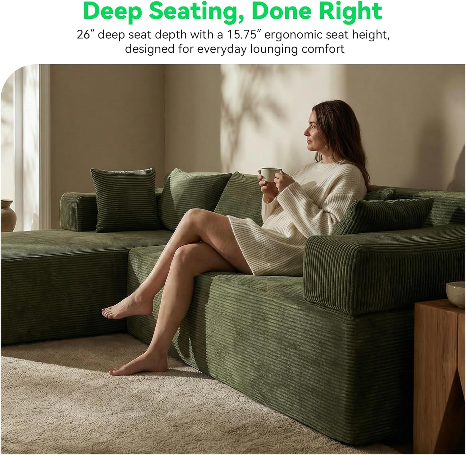 Lift‑top coffee table with storage